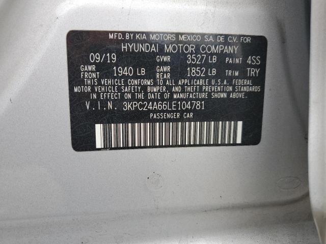2020 HYUNDAI ACCENT SE 3KPC24A66LE104781