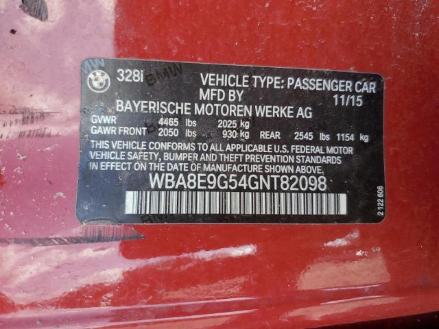 2016 BMW 328 I SULE WBA8E9G54GNT82098