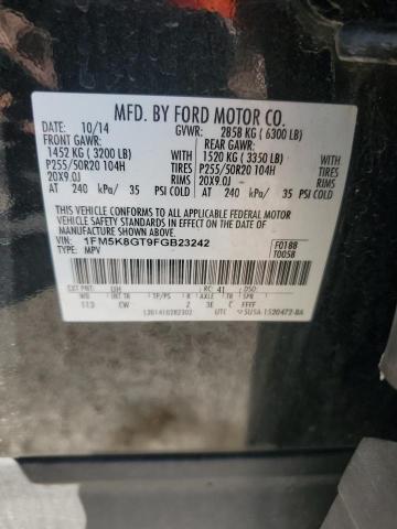 2015 FORD EXPLORER S 1FM5K8GT9FGB23242