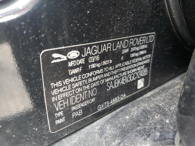 2016 JAGUAR XF PRESTIG SAJBK4BV3GCY24085