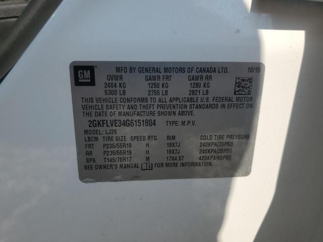 2016 GMC TERRAIN DE 2GKFLVE34G6151804