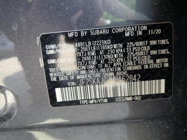 2021 SUBARU FORESTER P JF2SKAJC7MH462842