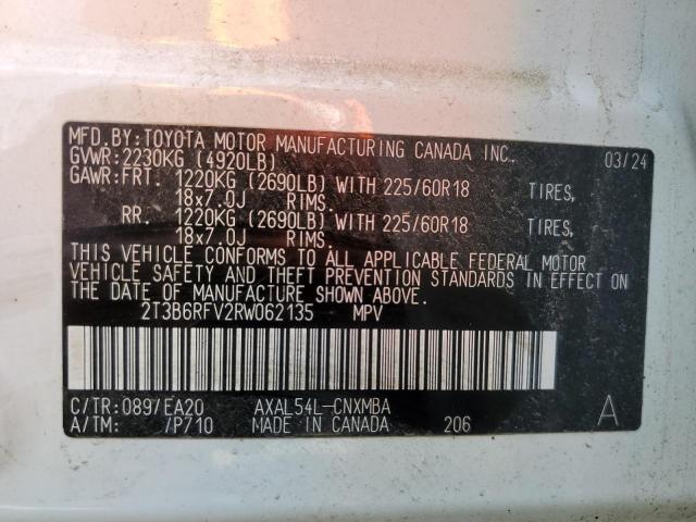 2024 TOYOTA RAV4 XLE P - 2T3B6RFV2RW062135
