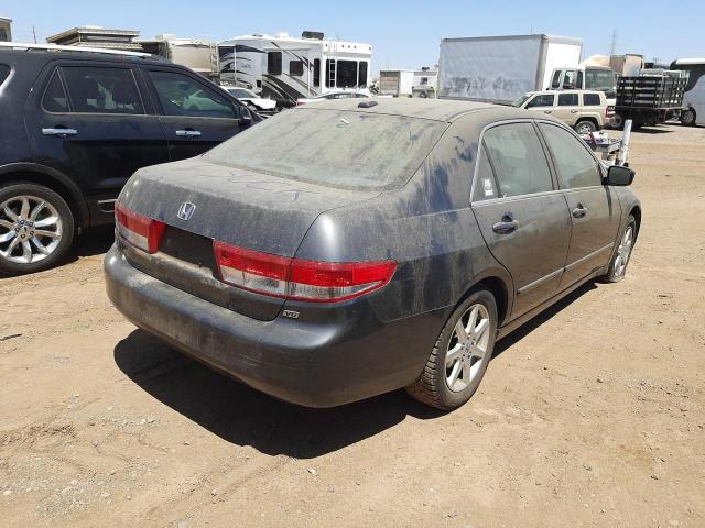 HONDA ACCORD EX 2004 gray sedan 4d gas 1HGCM66524A069846 photo #4
