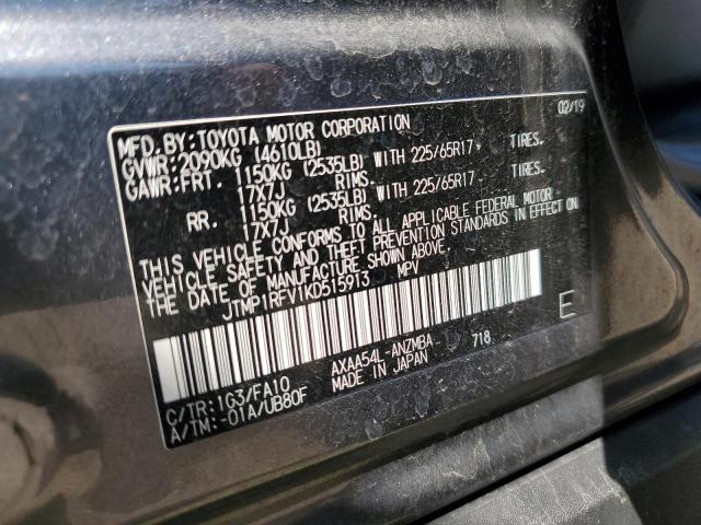 2019 TOYOTA RAV4 XLE - JTMP1RFV1KD515913