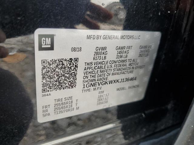 2019 CHEVROLET TRAVERSE L 1GNEVGKWXKJ136464