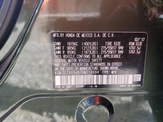 2017 HONDA HR-V EX 3CZRU5H57HM719094