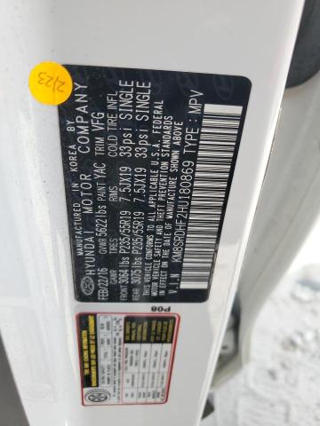2017 HYUNDAI SANTA FE S - KM8SRDHF2HU180869