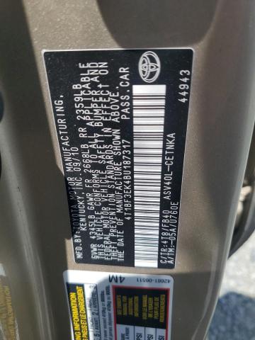 2011 TOYOTA CAMRY BASE - 4T1BF3EK4BU187317