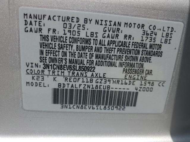 2025 NISSAN VERSA SV - 3N1CN8EV6SL850922