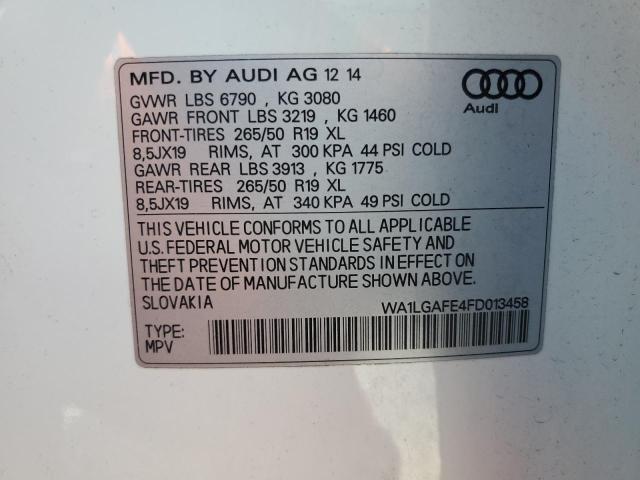 2015 AUDI Q7 PREMIUM WA1LGAFE4FD013458