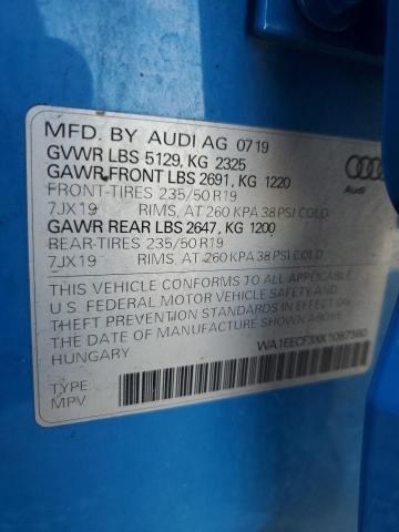 2019 AUDI Q3 WA1EECF3XK1087360