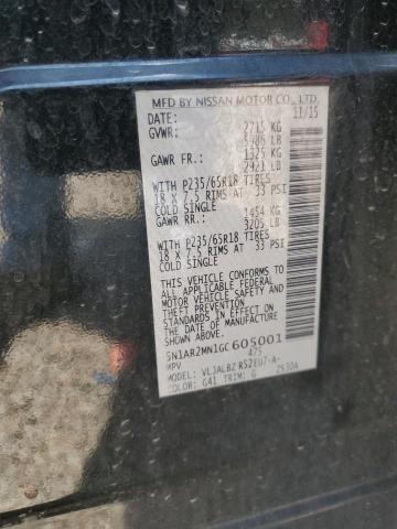 2016 NISSAN PATHFINDER - 5N1AR2MN1GC605001