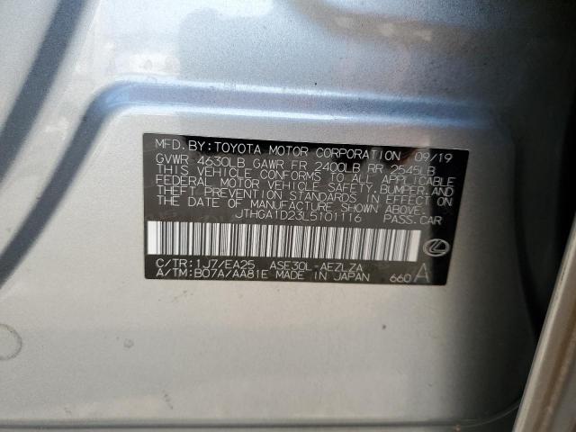 2020 LEXUS IS 300 F S JTHGA1D23L5101116