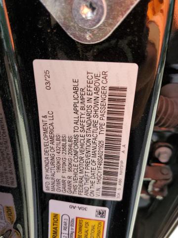 2025 HONDA ACCORD SE 1HGCY1F46SA021925