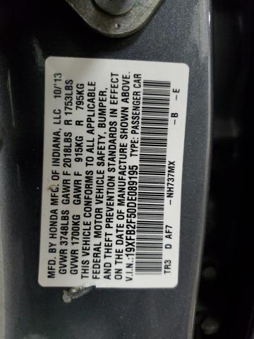 2013 HONDA CIVIC LX #3291261990