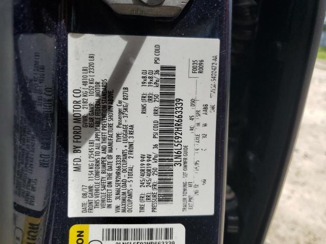 2017 LINCOLN MKZ RESERV 3LN6L5E92HR663339