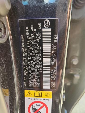 2019 LEXUS ES 350 58ABZ1B16KU034244