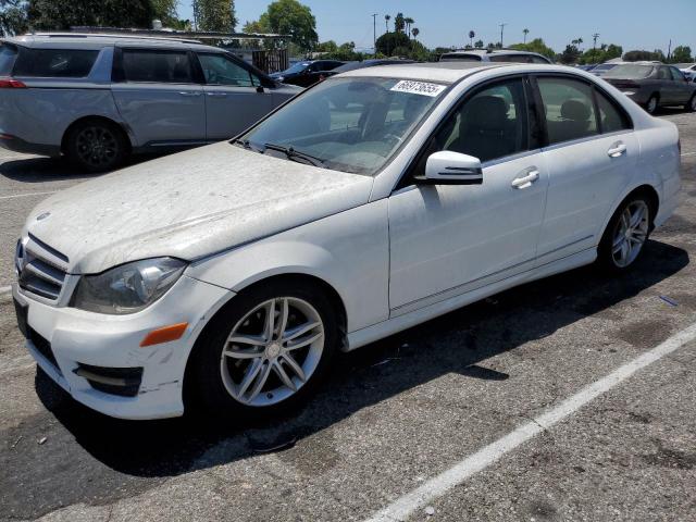 MERCEDES-BENZ C 250 2013 white  gas WDDGF4HB1DR269500 photo #1