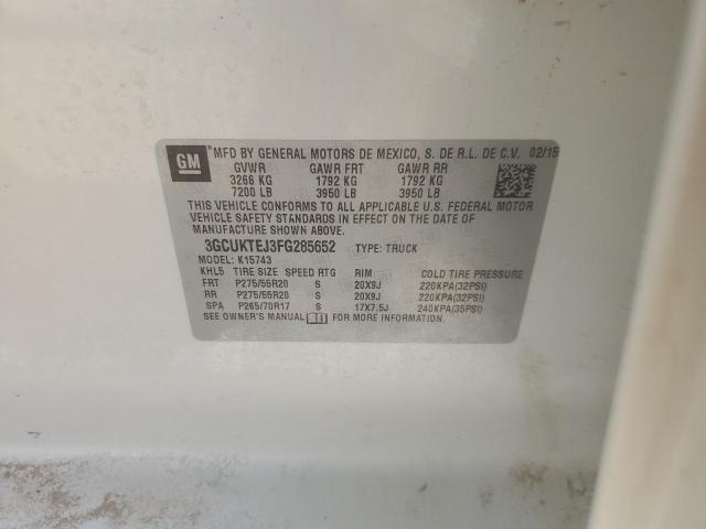 2015 CHEVROLET SILVERADO 3GCUKTEJ3FG285652
