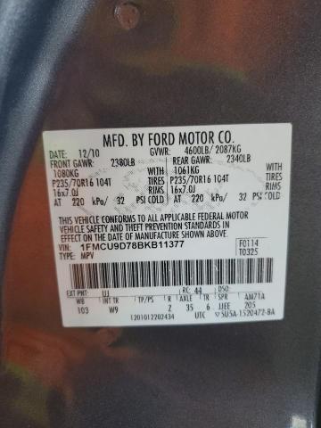 2011 FORD ESCAPE XLT #3287411362