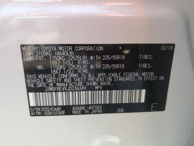 2018 TOYOTA RAV4 LIMIT - JTMDFREVXJD236349