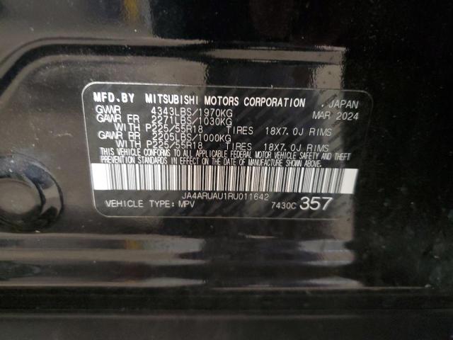 2024 MITSUBISHI OUTLANDER JA4ARUAU1RU011642