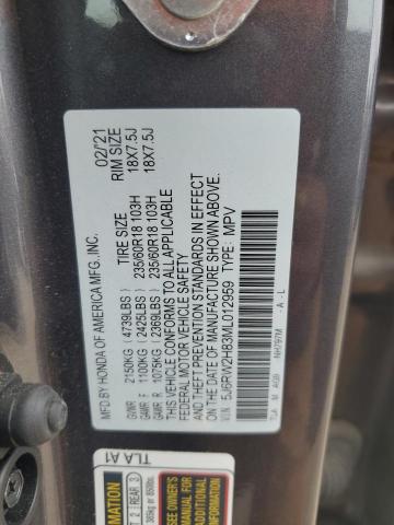 2021 HONDA CR-V EXL 5J6RW2H83ML012959