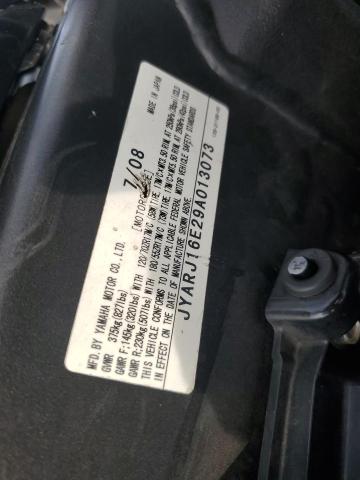 2009 YAMAHA YZFR6 JYARJ16E29A013073