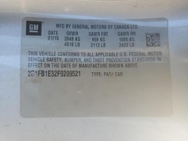 2015 CHEVROLET CAMARO LS 2G1FB1E32F9209521