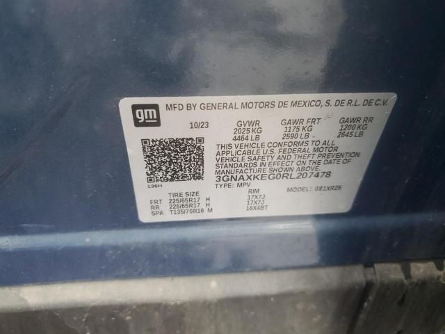 2024 CHEVROLET EQUINOX LT 3GNAXKEG0RL207478