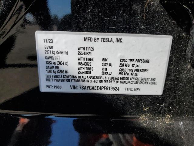 2023 TESLA MODEL Y 7SAYGAEE4PF919524