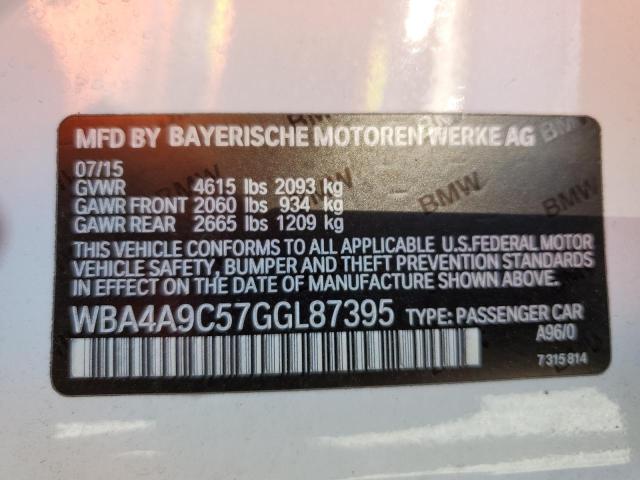 2016 BMW 428 I GRAN WBA4A9C57GGL87395