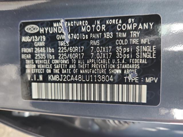 2020 HYUNDAI TUCSON SE KM8J2CA48LU113804