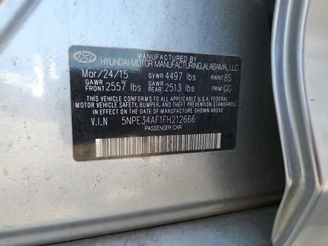 2015 HYUNDAI SONATA SPO 5NPE34AF1FH212666