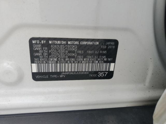 2018 MITSUBISHI OUTLANDER SPORT ES JA4AR3AU0JU006964
