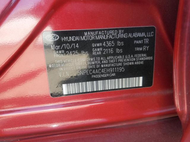 2014 HYUNDAI SONATA SE - 5NPEC4AC4EH911195