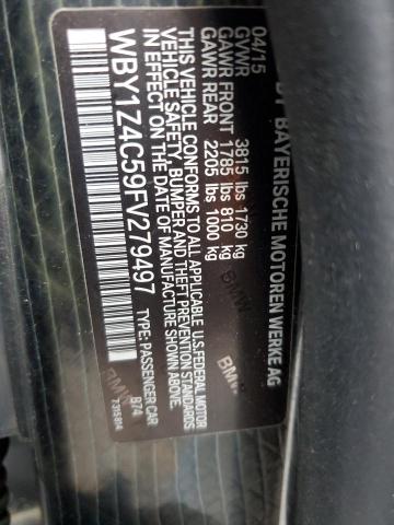 2015 BMW I3 REX WBY1Z4C59FV279497