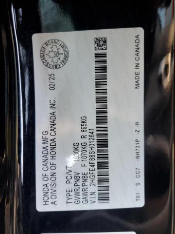 2025 HONDA CIVIC SPOR 2HGFE4F88SH012641