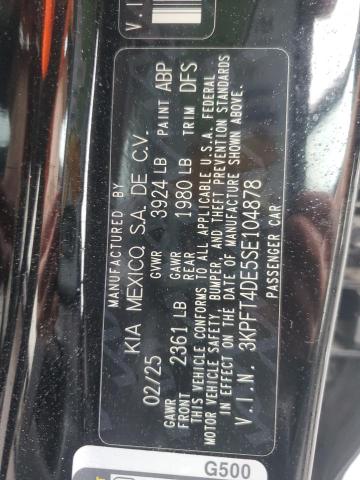 2025 KIA K4 LX 3KPFT4DE5SE104878