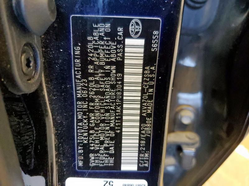 2023 TOYOTA CAMRY SE N 4T1T11AK1PU830419