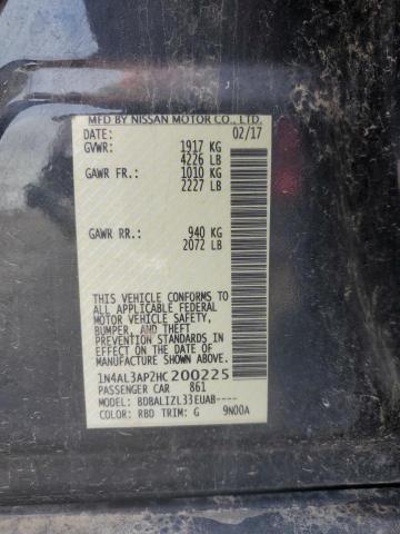 2017 NISSAN ALTIMA 2.5 - 1N4AL3AP2HC200225