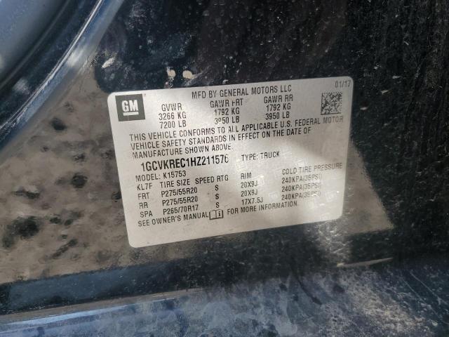2017 CHEVROLET SILVERADO 1GCVKREC1HZ211576