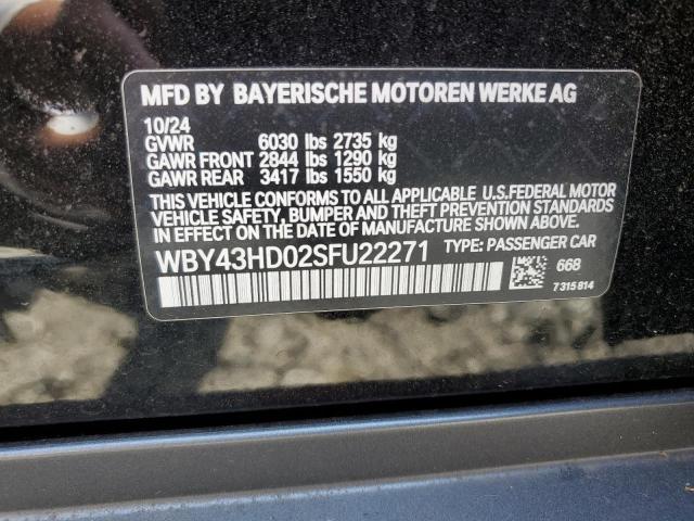2025 BMW I4 XDRIVE WBY43HD02SFU22271