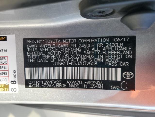 2018 TOYOTA CAMRY L JTNB11HK5J3012528