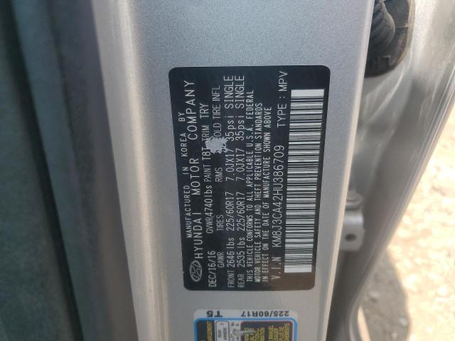 2017 HYUNDAI TUCSON LIM - KM8J3CA42HU386709