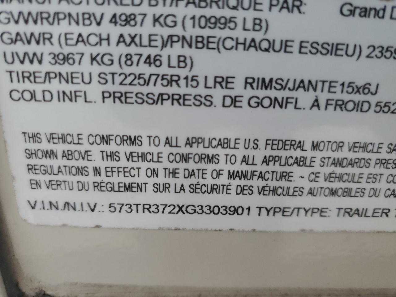 Lot #3216912274 2016 GRAND DESI REFLECTION