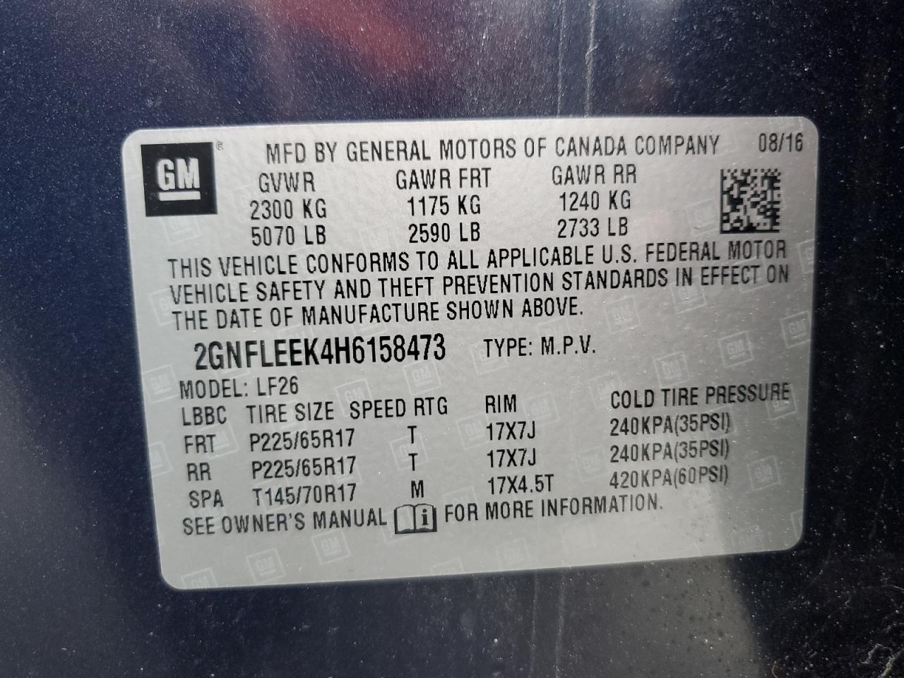 CHEVROLET EQUINOX LS