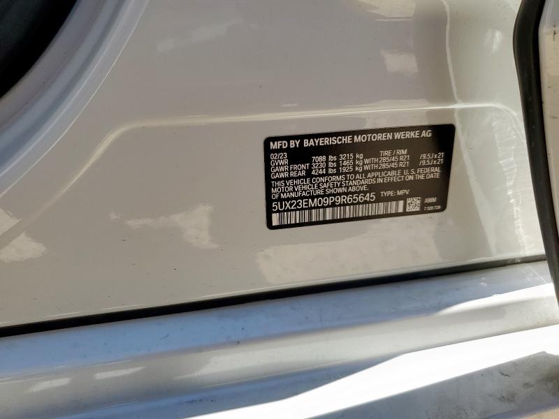 2023 BMW X7 XDRIVE4 5UX23EM09P9R65645