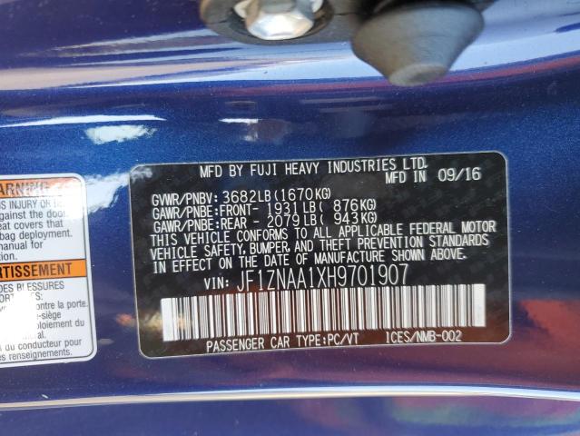 2017 TOYOTA 86 BASE JF1ZNAA1XH9701907